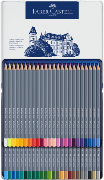 Creioane Colorate Aquarelle 48 Culori Goldfaber Cutie Metal Faber-Castell [2]